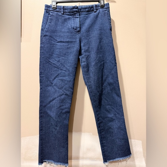 Theory Dark Blue Straight Leg Women's Jeans - Picture 1 of 5